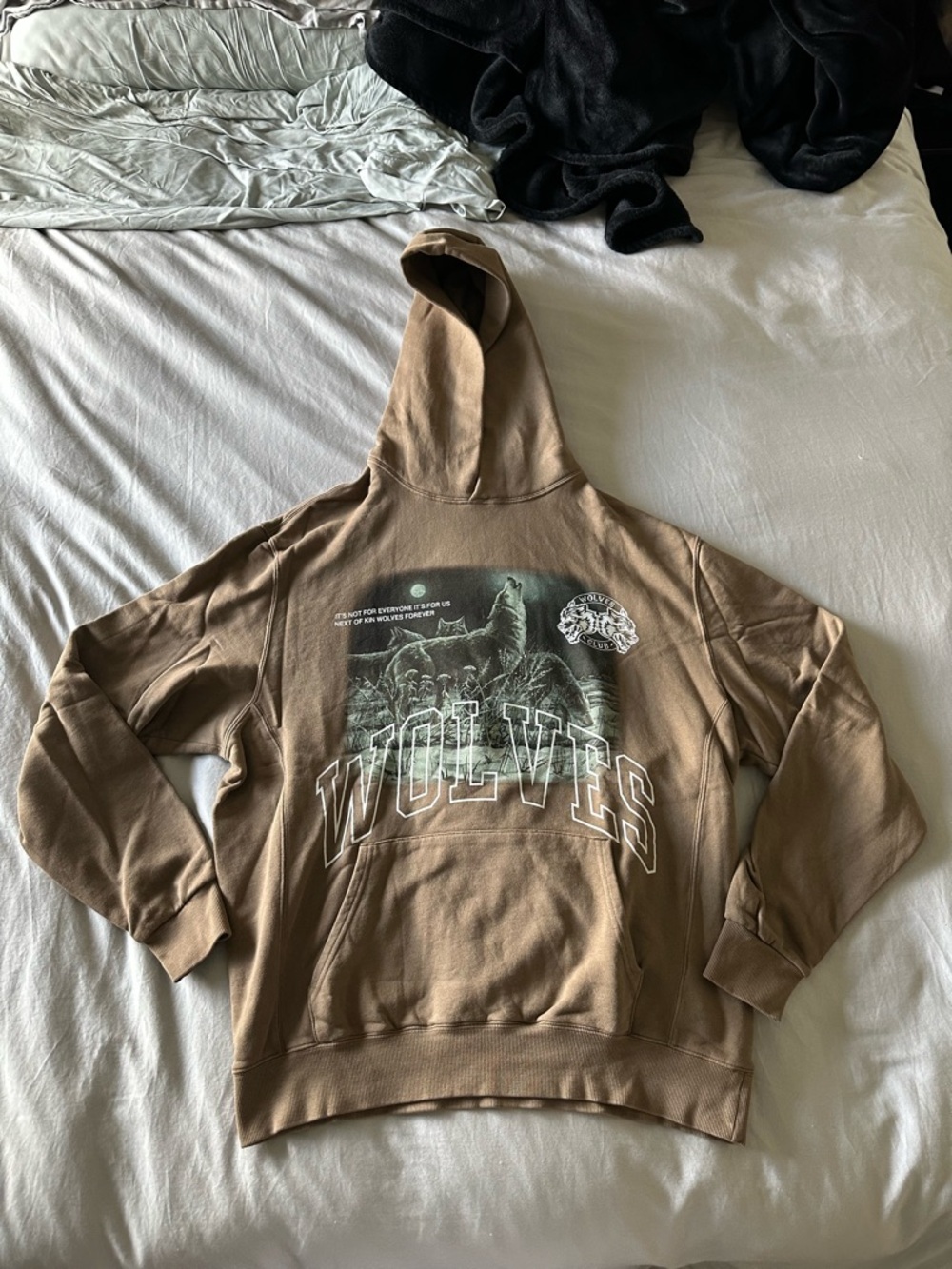 Mens Darc Sport Together Vintage Utah Hoodie Sweatshirt -Combat Brown Size Large